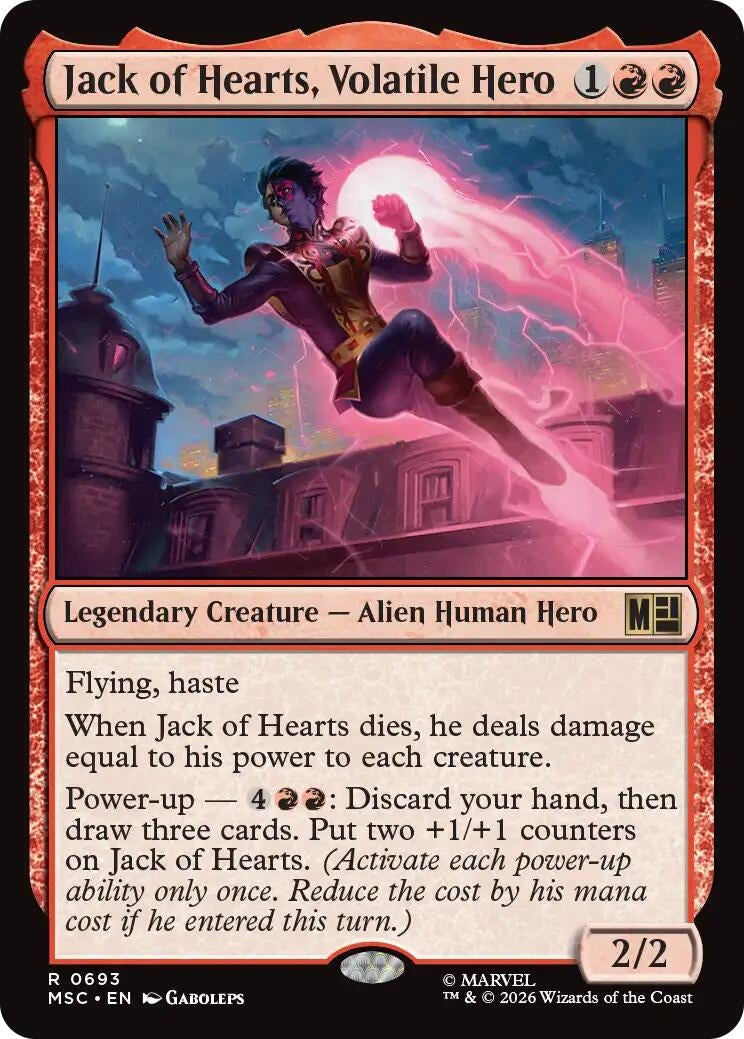 Image for Jack of Hearts, Volatile Hero [693] - Magic: The Gathering