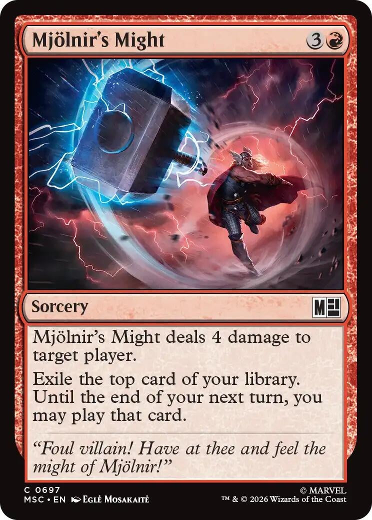 Image for Mjolnir's Might [697] - Magic: The Gathering