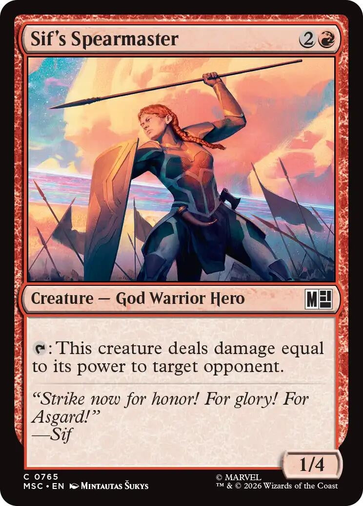 Image for Sif's Spearmaster [765] - Magic: The Gathering
