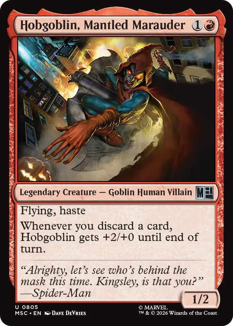 Image for Hobgoblin, Mantled Marauder [805] - Magic: The Gathering