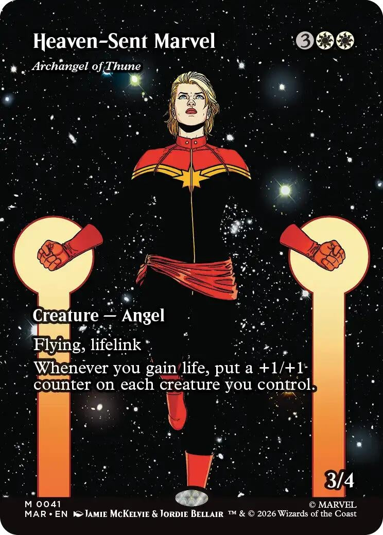 Image for Heaven-Sent Marvel - Archangel of Thune (Borderless) [41] - Magic: The Gathering