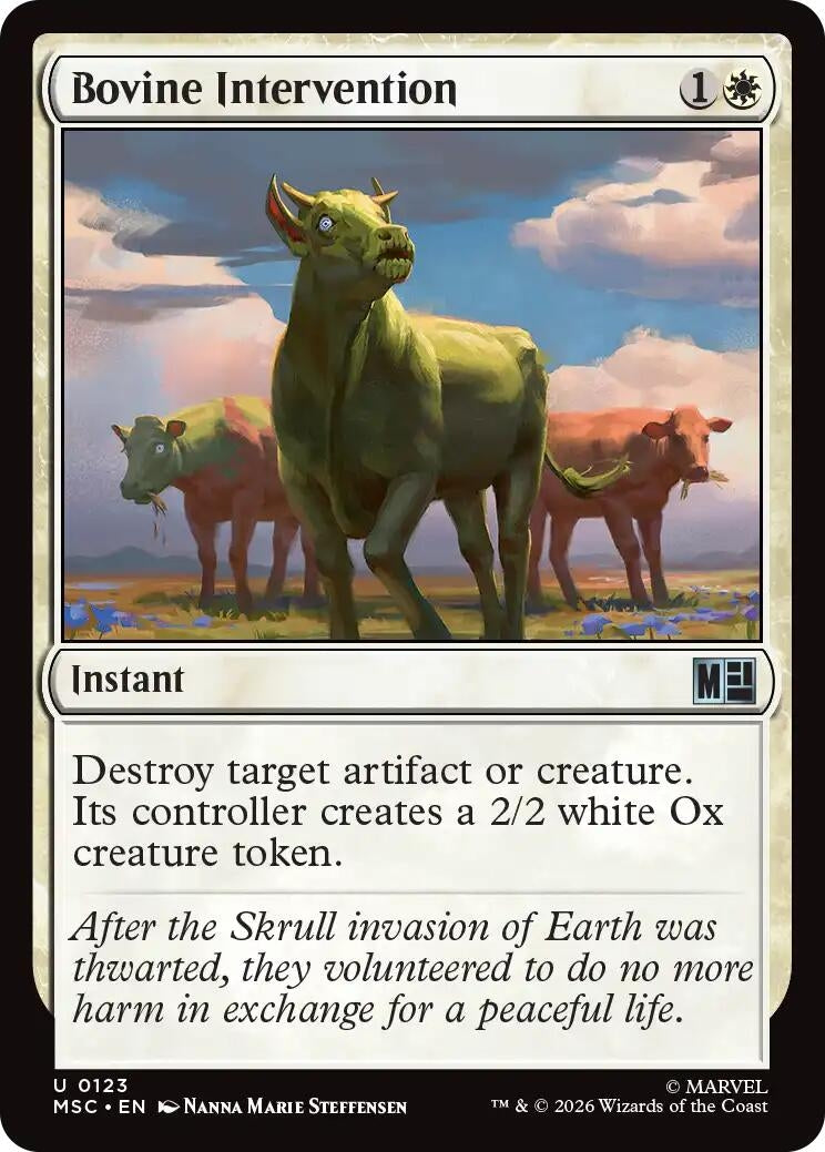 Image for Bovine Intervention [123] - Magic: The Gathering