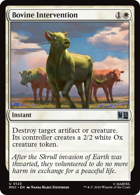 Image for Bovine Intervention [123] - Magic: The Gathering