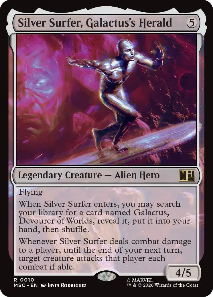 Image for Silver Surfer, Galactus's Herald [10] - Magic: The Gathering
