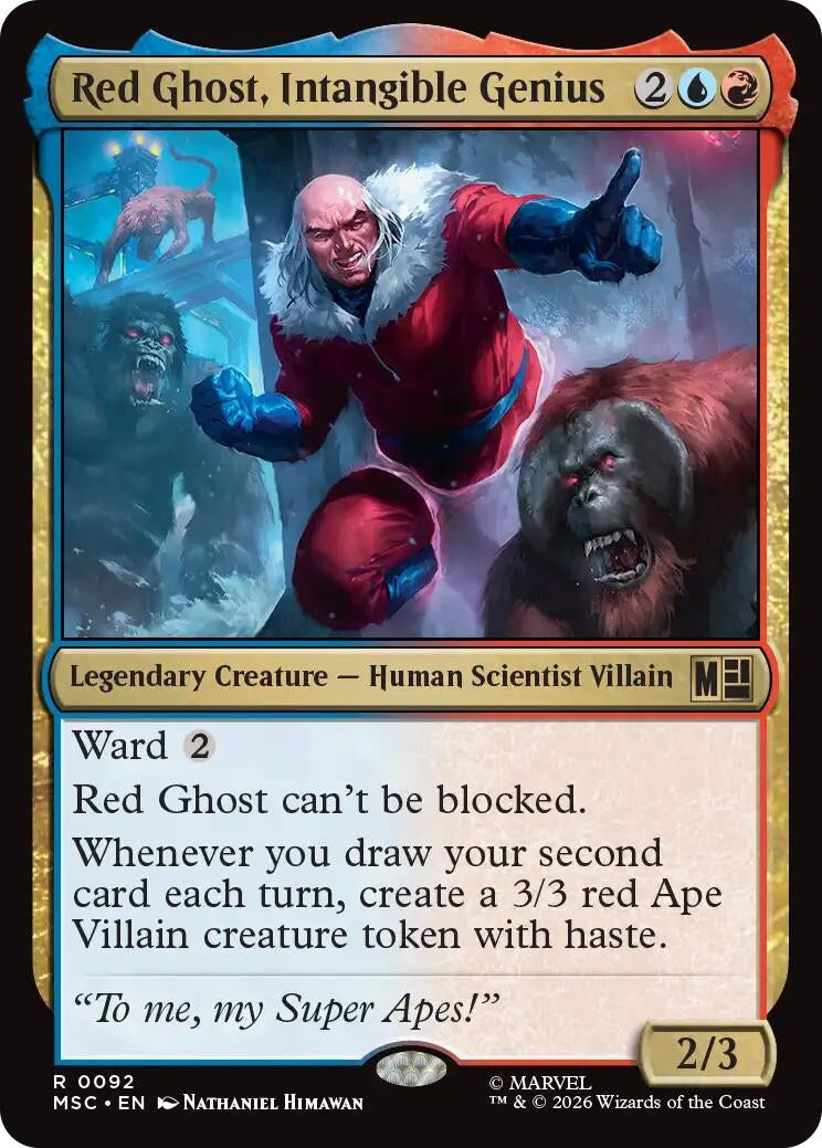 Image for Red Ghost, Intangible Genius [92] - Magic: The Gathering