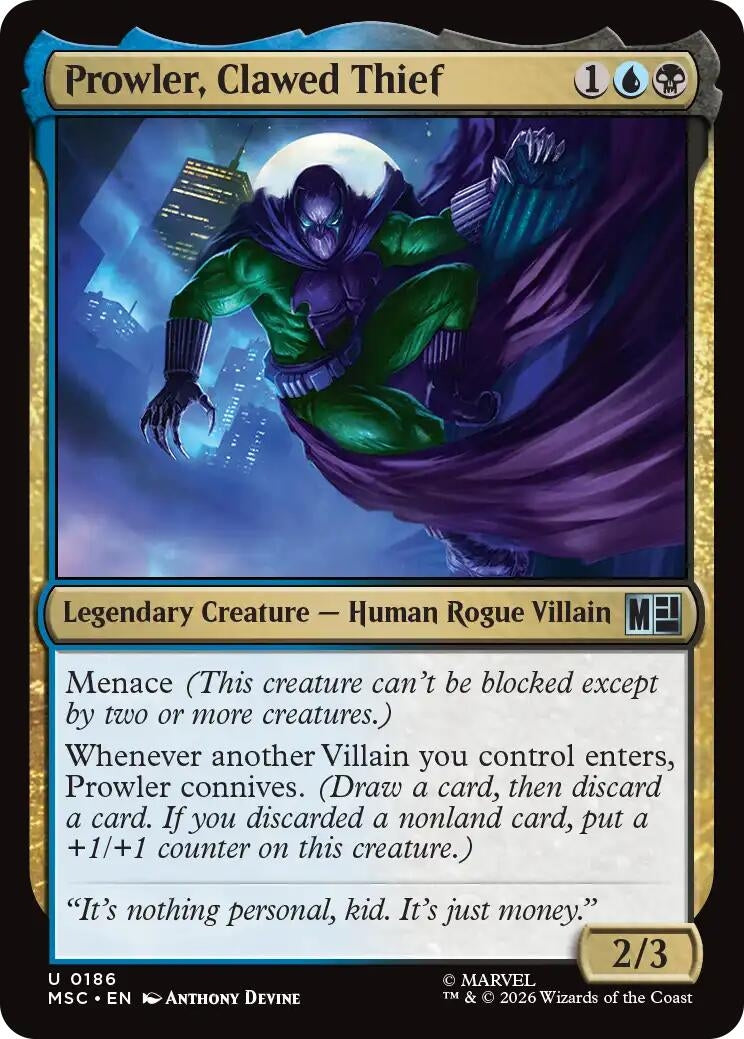 Image for Prowler, Clawed Thief [186] - Magic: The Gathering