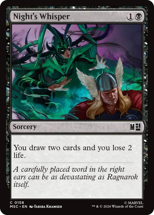 Image for Night's Whisper [158] - Magic: The Gathering