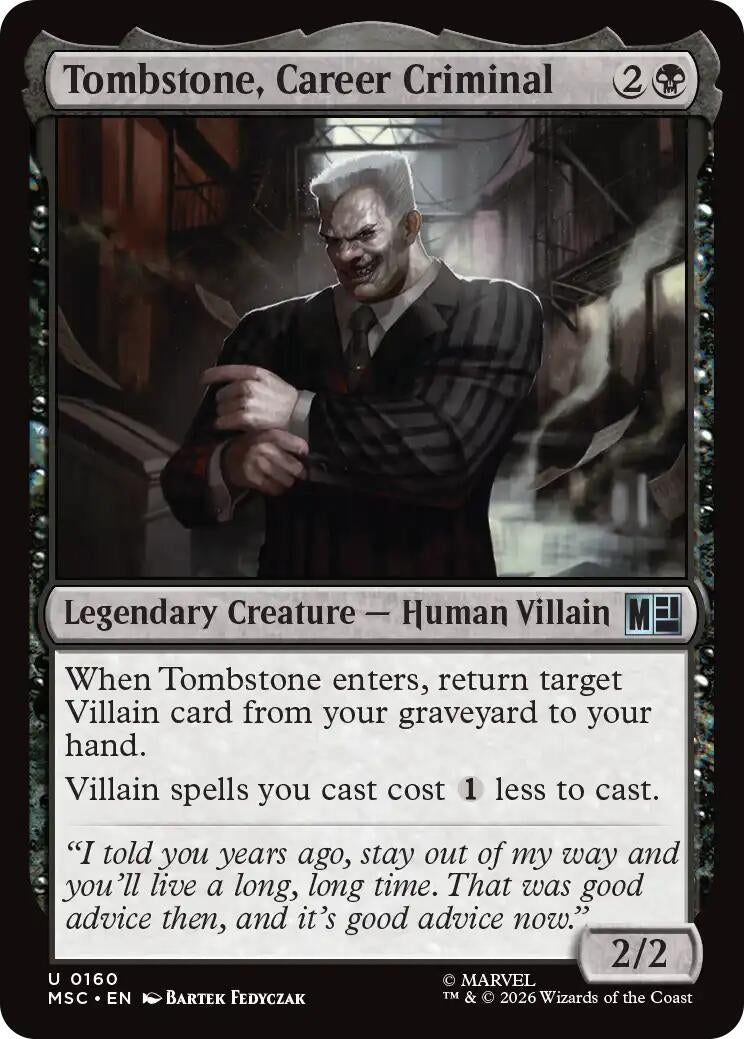 Image for Tombstone, Career Criminal (0160) [160] - Magic: The Gathering