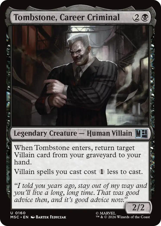 Image for Tombstone, Career Criminal (0160) [160] - Magic: The Gathering