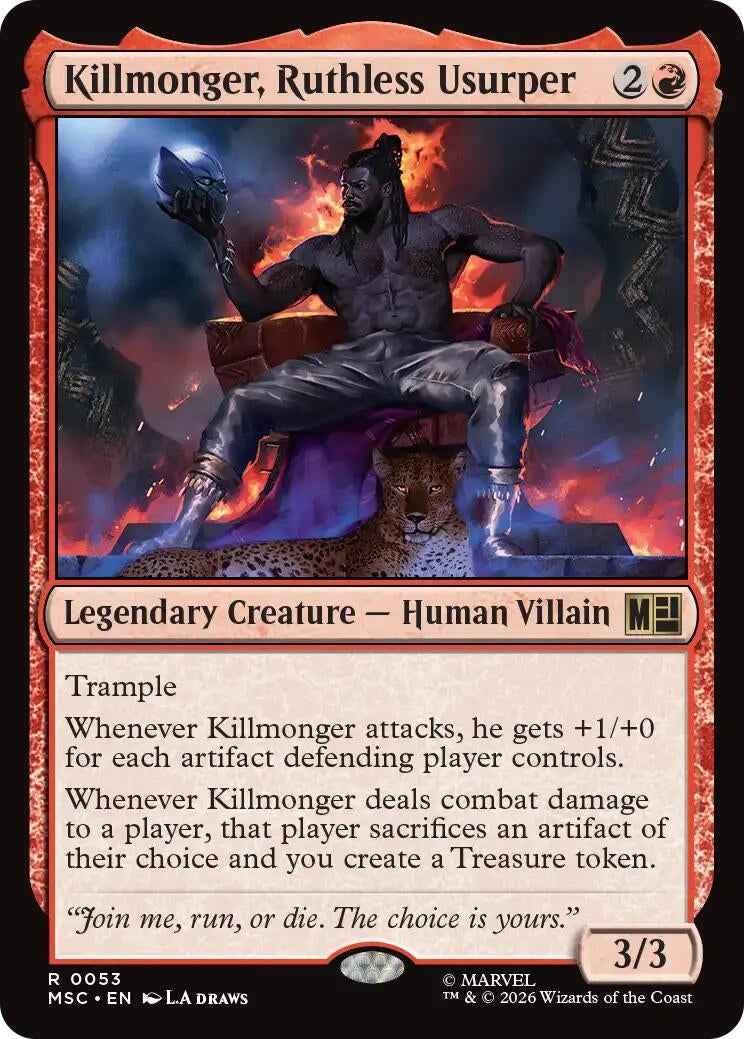 Image for Killmonger, Ruthless Usurper [53] - Magic: The Gathering