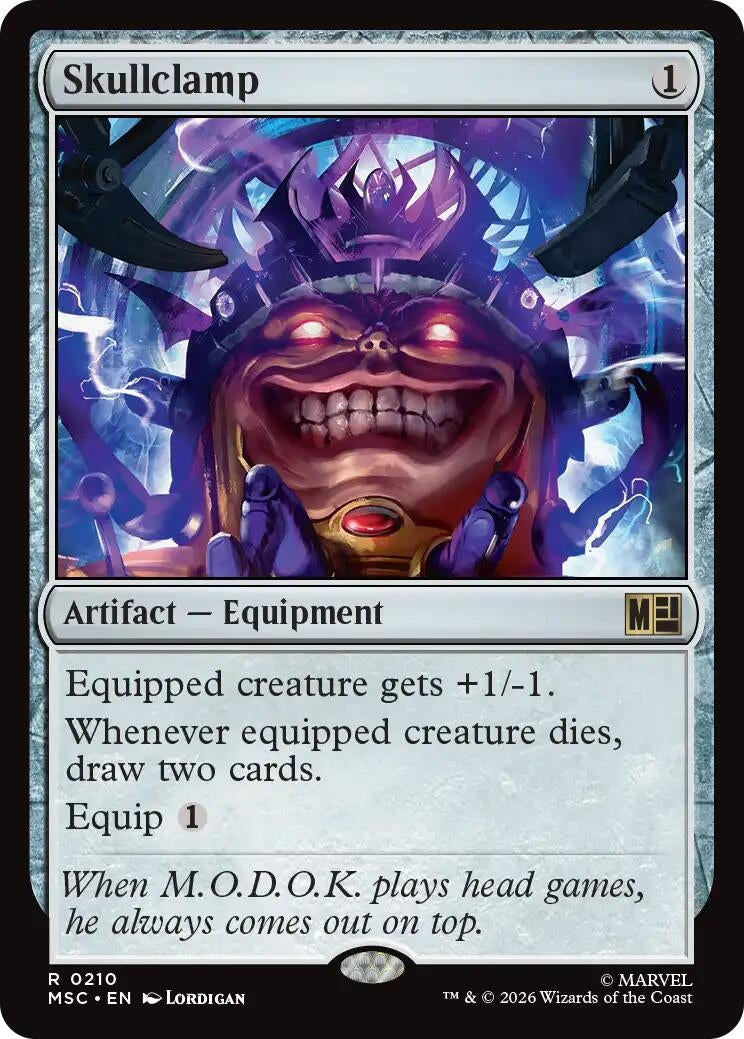 Image for Skullclamp [210] - Magic: The Gathering