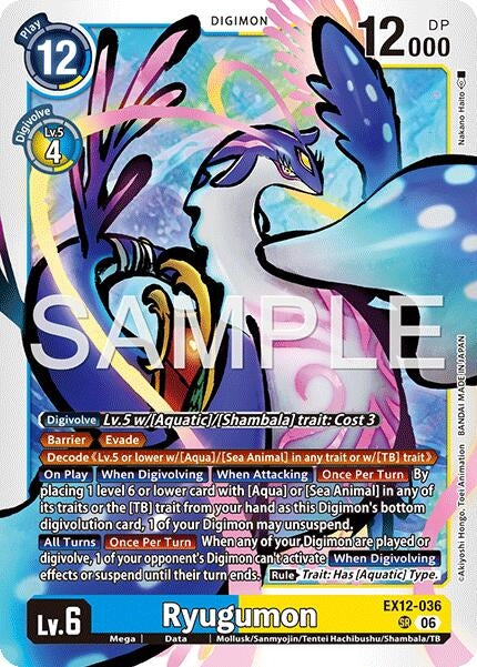 Image for Ryugumon [EX12-036 SR] - Digimon Card Game