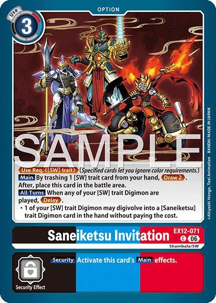 Image for Saneiketsu Invitation [EX12-071 C] - Digimon Card Game