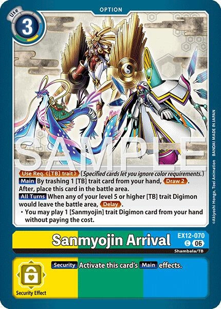 Image for Sanmyojin Arrival [EX12-070 C] - Digimon Card Game