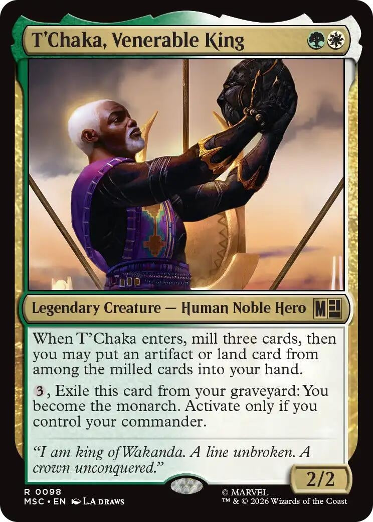 Image for T'Chaka, Venerable King [98] - Magic: The Gathering