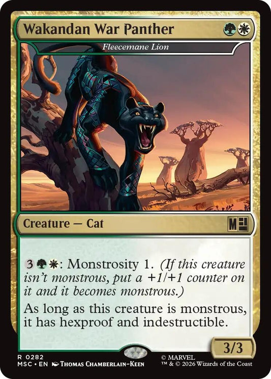 Image for Wakandan War Panther - Fleecemane Lion [282] - Magic: The Gathering