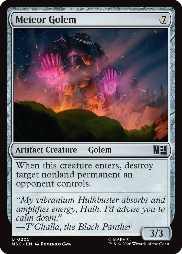 Image for Meteor Golem [205] - Magic: The Gathering