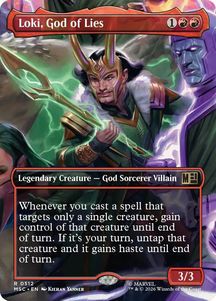Image for Loki, God of Lies (Borderless) [512] - Magic: The Gathering