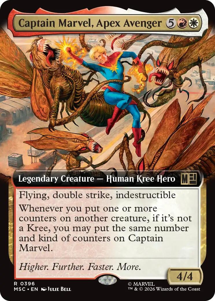 Image for Captain Marvel, Apex Avenger (Extended Art) [396] - Magic: The Gathering