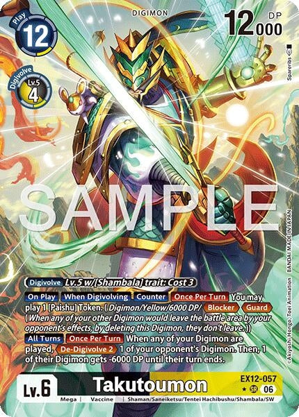 Image for Takutoumon (Alternate Art) [EX12-057 SR] - Digimon Card Game
