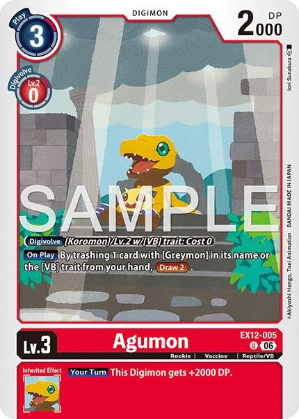 Image for Agumon [EX12-005 U] - Digimon Card Game