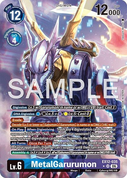Image for MetalGarurumon (Alternate Art) [EX12-035 SR] - Digimon Card Game