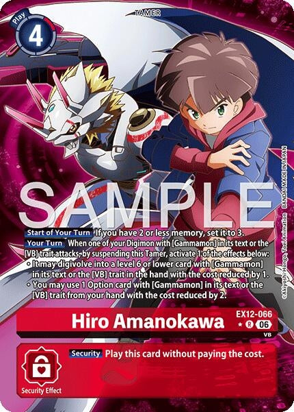 Image for Hiro Amanokawa (Alternate Art) [EX12-066 R] - Digimon Card Game