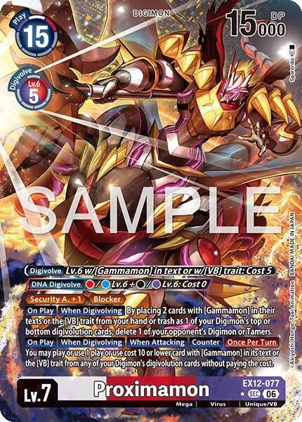 Image for Proximamon (Alternate Art) [EX12-077 SEC] - Digimon Card Game
