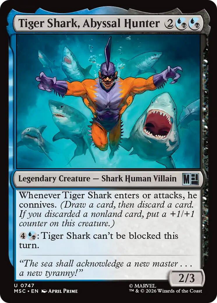Image for Tiger Shark, Abyssal Hunter [747] - Magic: The Gathering
