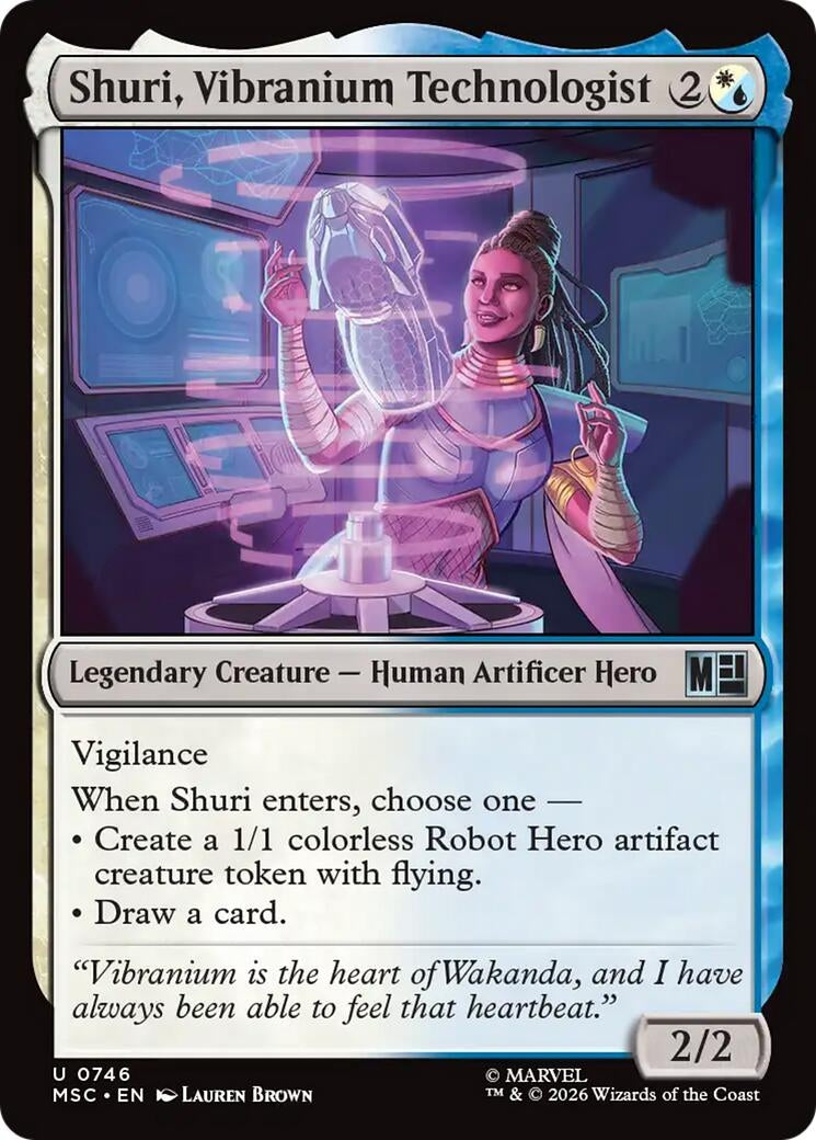Image for Shuri, Vibranium Technologist [746] - Magic: The Gathering