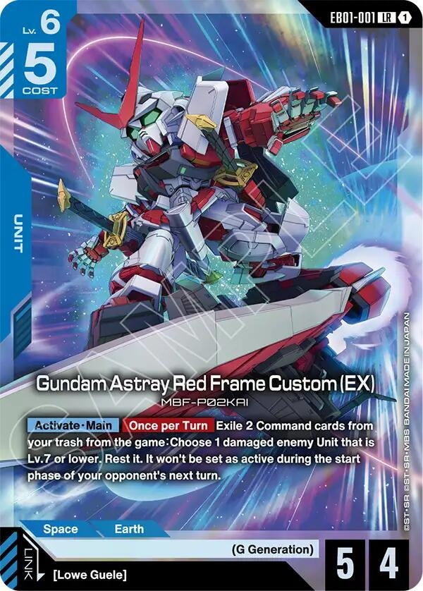 Image for Gundam Astray Red Frame Custom (EX) [EB01-001] - Gundam Card Game