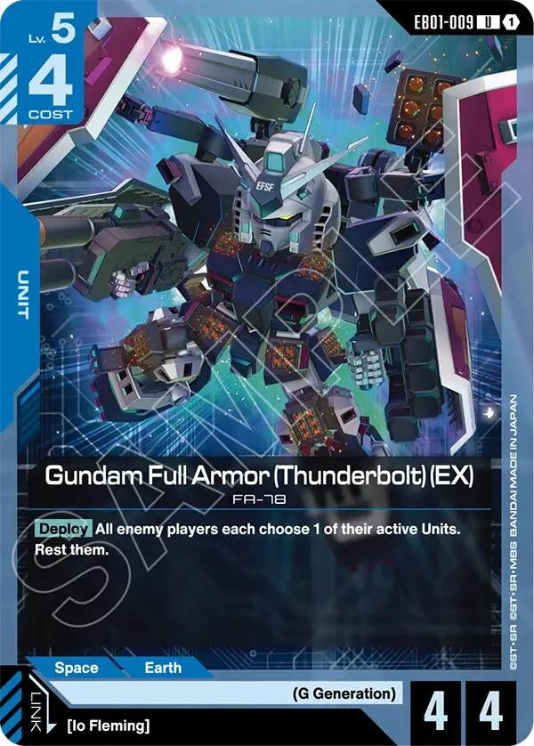 Image for Gundam Full Armor (Thunderbolt) (EX) [EB01-009] - Gundam Card Game