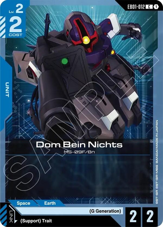 Image for Dom Bein Nichts [EB01-012] - Gundam Card Game