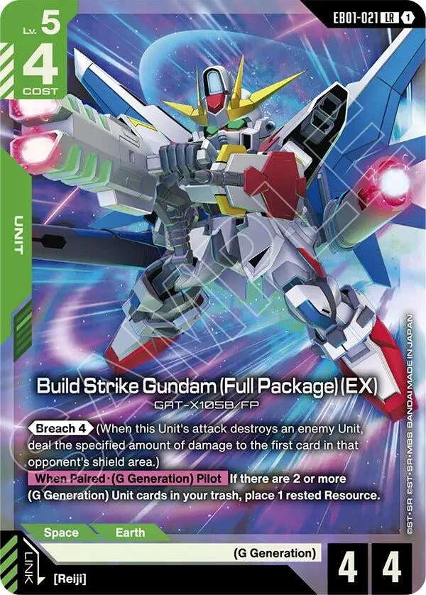 Image for Build Strike Gundam (Full Package) (EX) [EB01-021] - Gundam Card Game