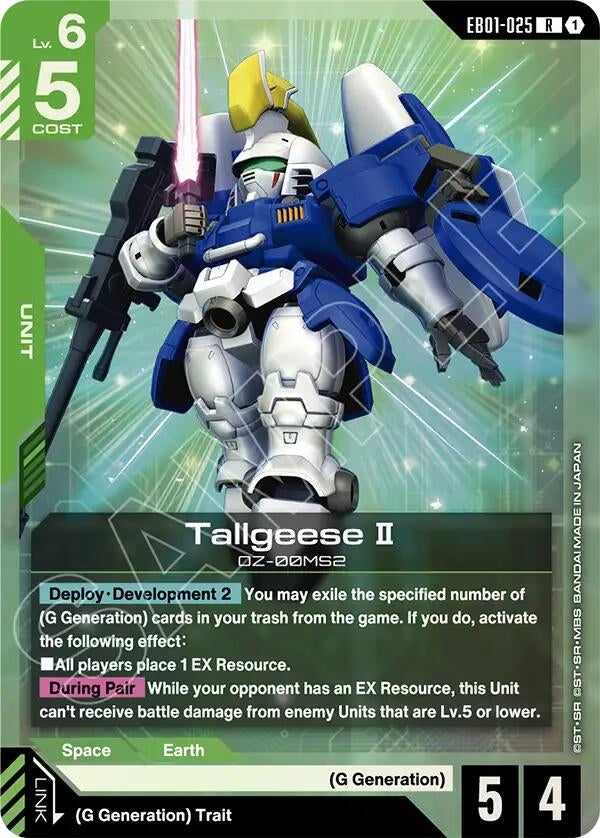 Image for Tallgeese II [EB01-025] - Gundam Card Game