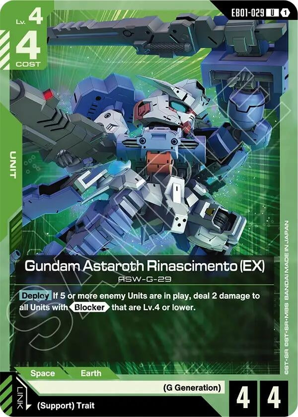 Image for Gundam Astaroth Rinascimento (EX) [EB01-029] - Gundam Card Game