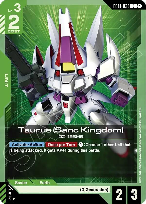 Image for Taurus (Sanc Kingdom) [EB01-033] - Gundam Card Game