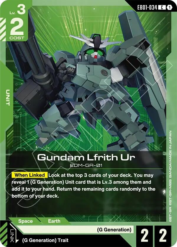 Image for Gundam Lfrith Ur [EB01-034] - Gundam Card Game