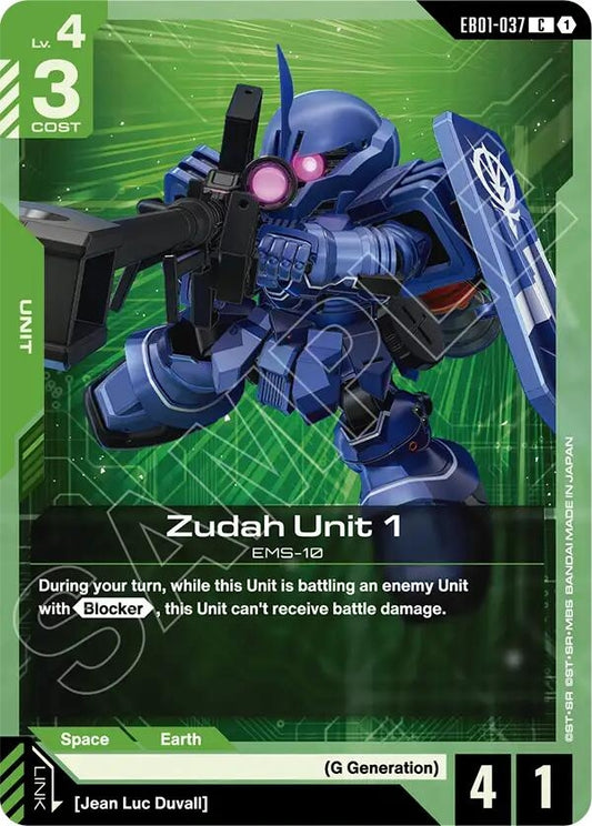 Image for Zudah Unit 1 [EB01-037] - Gundam Card Game