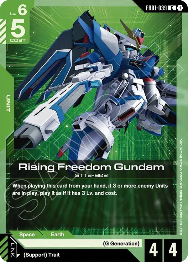 Image for Rising Freedom Gundam [EB01-039] - Gundam Card Game
