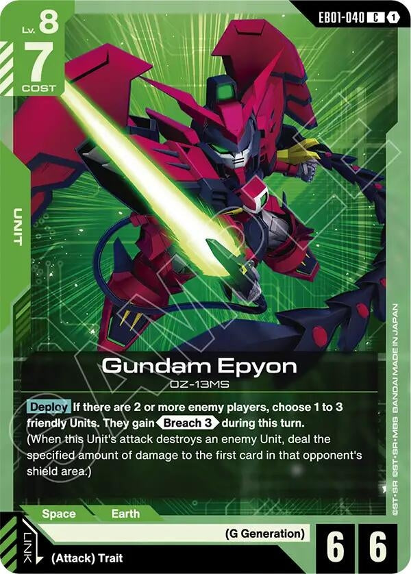 Image for Gundam Epyon [EB01-040] - Gundam Card Game