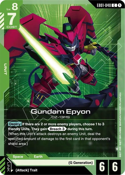 Image for Gundam Epyon [EB01-040] - Gundam Card Game