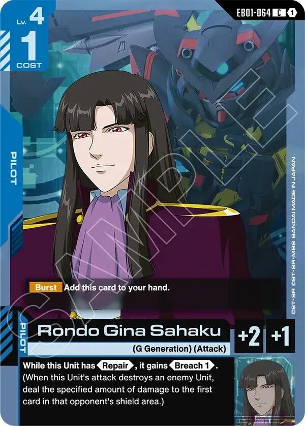 Image for Rondo Gina Sahaku [EB01-064] - Gundam Card Game