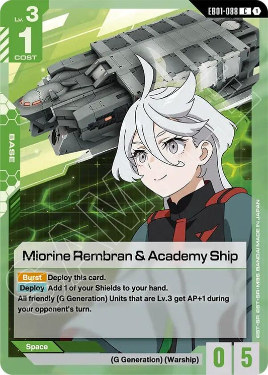 Image for Miorine Rembran & Academy Ship [EB01-088] - Gundam Card Game