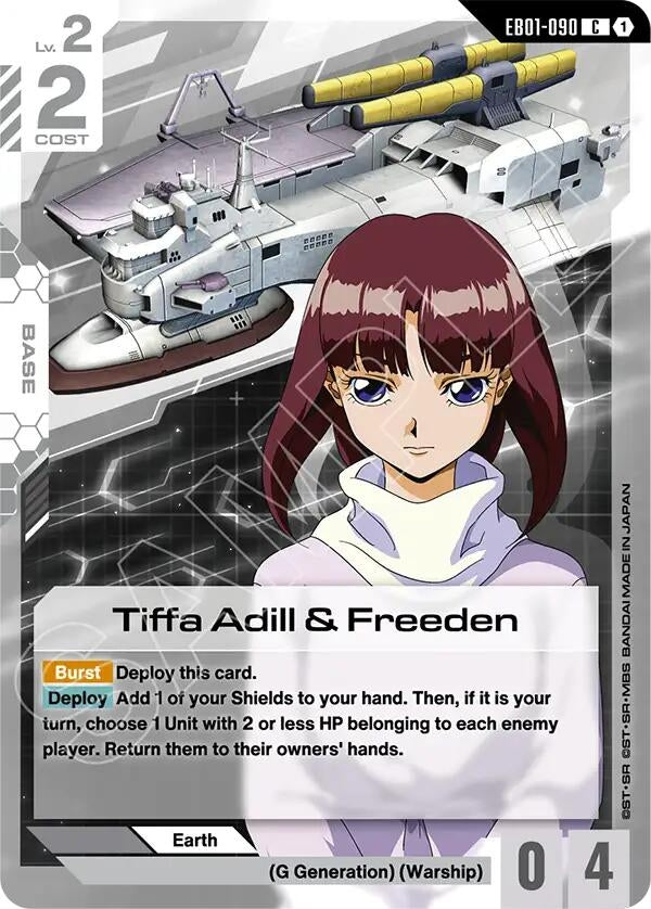 Image for Tiffa Adill & Freeden [EB01-090] - Gundam Card Game
