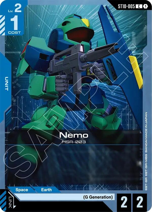Image for Nemo [ST10-005] - Gundam Card Game