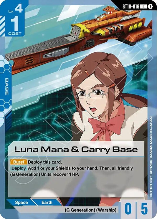 Image for Luna Mana & Carry Base [ST10-016] - Gundam Card Game