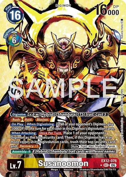 Image for Susanoomon (Alternate Art) [EX12-076 SEC] - Digimon Card Game