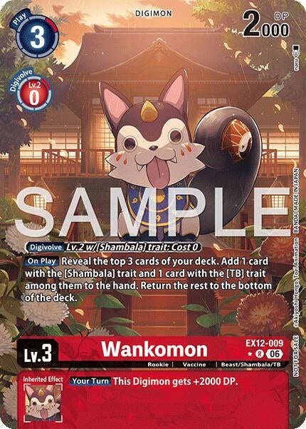 Image for Wankomon (Box Topper) [EX12-009 R] - Digimon Card Game