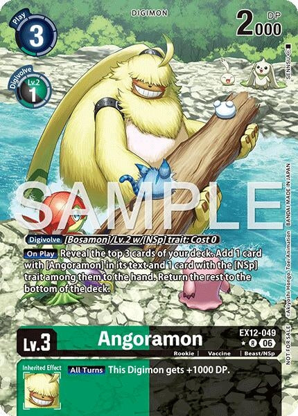 Image for Angoramon (Box Topper) [EX12-049 R] - Digimon Card Game